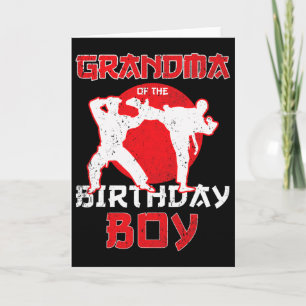 Tarjeta Abuela Del Cumpleaños Karate Taekwondo Boy Marti