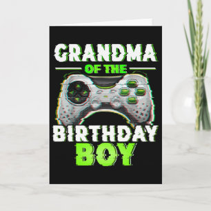 Tarjeta Abuela Del Niño Nacimiento Video Gamer Coincidiend