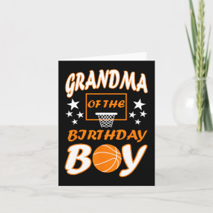 Tarjeta Abuela del partido de amante del básquetbol