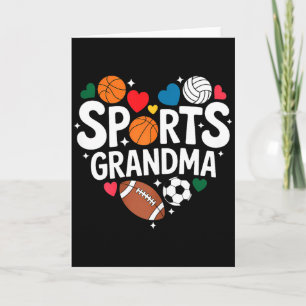 Tarjeta Abuela Deportiva Nietos Atléticos Abuela