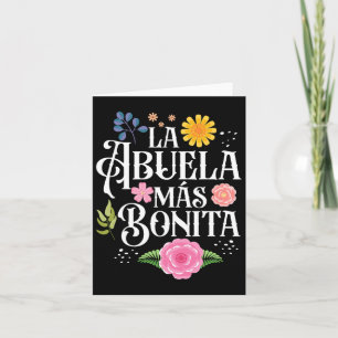 Tarjeta Abuela Día de la Madre La Abuela Más Bonita Hispan