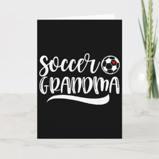 Tarjeta Abuela divertida de fútbol Amante del fútbol Día d