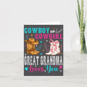 Tarjeta Abuela Divertida Vaquera Ama