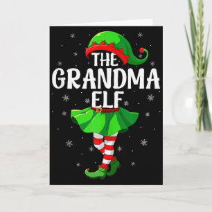 Tarjeta Abuela Elfo Navidad Chicas Mujeres Elfo Escuadrón
