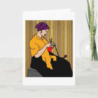 Tarjeta Abuela En El Crocheting De Hobby De Tejidos
