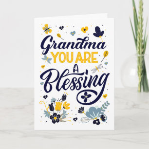 Tarjeta Abuela, eres una benévola botánica de cumpleaños