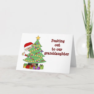 TARJETA **ABUELA** ESPERA QUE SANTA SEA "BUENO PARA TI"