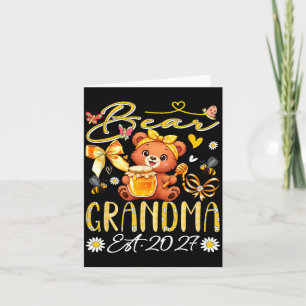 Tarjeta Abuela Est 2027 Corbata de Lazo Floral Día de la M