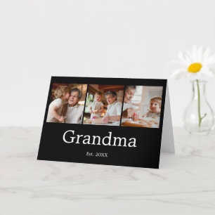 Tarjeta Abuela Estableció Escritura Moderna 3 Foto