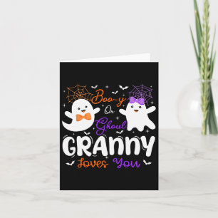 Tarjeta Abuela Fantasma o Duende Te Ama Genero de Fantasma