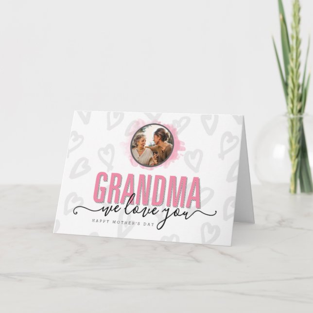 Tarjeta Abuela Feliz Día de la Madre  (Anverso)