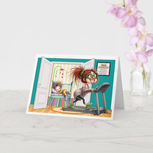 Tarjeta Abuela Fitness o Mamá (Orquídea)