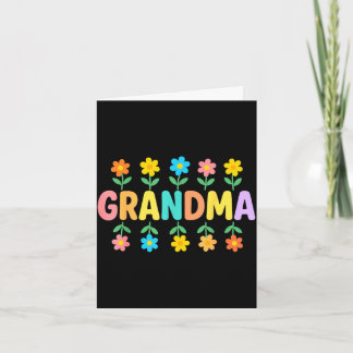 Tarjeta Abuela floral día de la madre 
