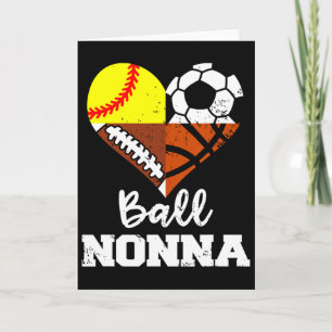 Tarjeta Abuela fútbol suave boceto jugador abuela