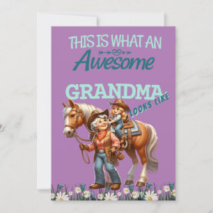 Tarjeta  Abuela Impresionante Vaquera Día de la Madre Pers