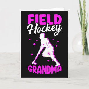 Tarjeta Abuela jugadora de hockey sobre hierba hockey sobr