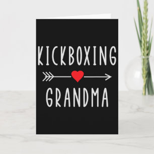 Tarjeta Abuela Kickboxing Orgullosa Abuela Kickboxing Pro