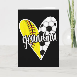 Tarjeta Abuela Ller Orgullosa Jugadora de Sóftbol Abuela