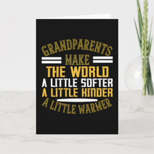 Tarjeta Abuela - Los abuelos hacen más cálido el mundo
