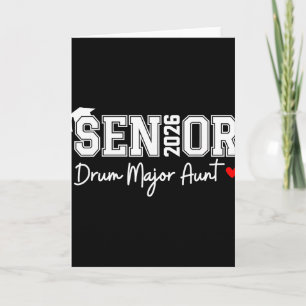 Tarjeta Abuela Major de Tambores Senior 2026 Graduación Ma