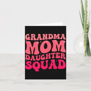 Tarjeta Abuela Mamá Hija Equipo Familiar a Juego
