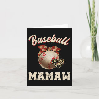 Tarjeta Abuela Mamaw Byndana Corazón de Leopardo Fans Día