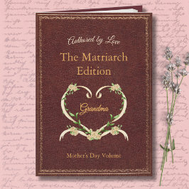 Tarjeta Abuela Matriarca de moda e única historia ilustrad