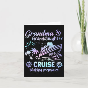 Tarjeta Abuela Nieta Crucero 2025 Recuerdos Barco Tr