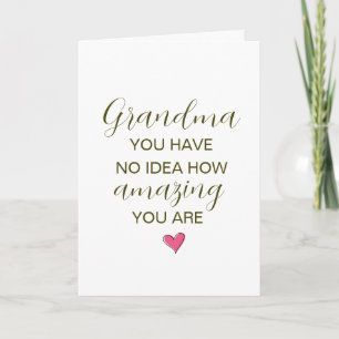 Tarjeta Abuela No Tienes Idea Lo Increíble Que Eres