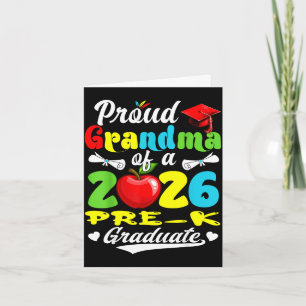 Tarjeta Abuela orgullosa de graduada de pre-k de 2026 día