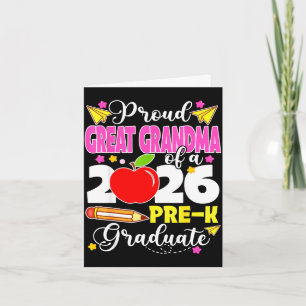 Tarjeta Abuela orgullosa de las madres graduadas de pre-k 