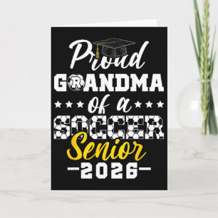 Tarjeta Abuela Orgullosa De Un Futbolista Senior 2026 Grad