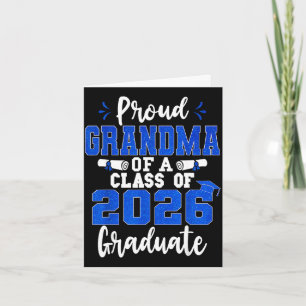 Tarjeta Abuela orgullosa de un graduado de la clase de 202
