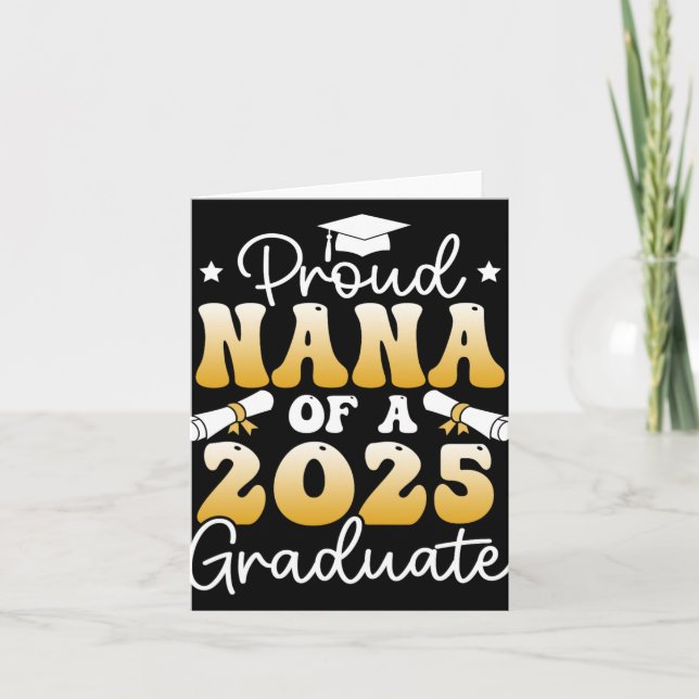 Tarjeta Abuela Orgullosa De Un Graduado De La Clase De 202 (Anverso)