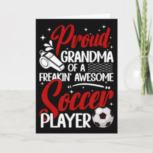 Tarjeta Abuela Orgullosa De Un Jugador De Fútbol Abuela Fú