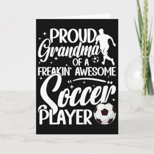 Tarjeta Abuela Orgullosa De Un Jugador De Fútbol Abuela Fú