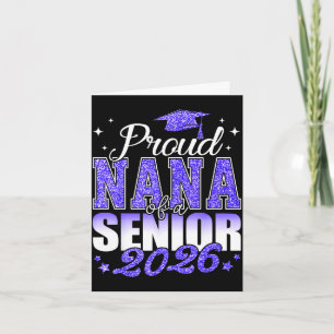 Tarjeta Abuela orgullosa de un sénior 2026 promoción 2026