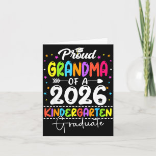 Tarjeta Abuela orgullosa de una clase de jardín de infante
