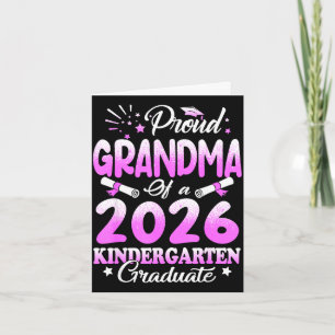 Tarjeta Abuela orgullosa de una flor graduada de la clase