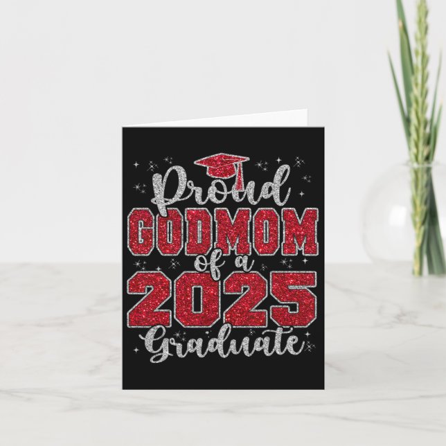 Tarjeta Abuela orgullosa de una graduada de 2025 Baile de  (Anverso)