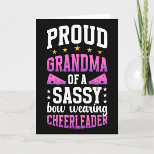 Tarjeta Abuela Orgullosa De Una Porrista Abuela Porristas