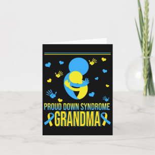 Tarjeta Abuela orgullosa del síndrome de Down Conciencia d