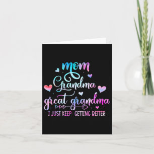 Tarjeta Abuela orgullosa mamá bisabuela Sigo mejorando