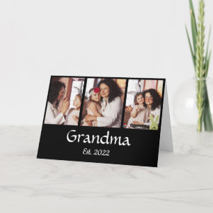 Tarjeta Abuela Personalizada Establecida Collage de 3 Foto