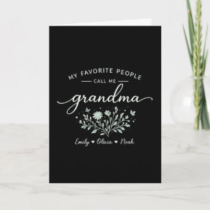 Tarjeta Abuela Personalizada Mis Personas Favoritas Me Lla
