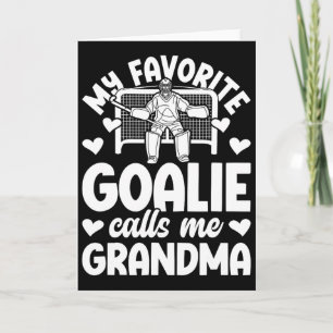 Tarjeta Abuela Portera de Hockey sobre Césped