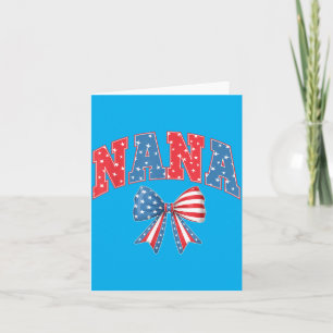 Tarjeta Abuela Preppy del 4 de julio Día de la Independenc