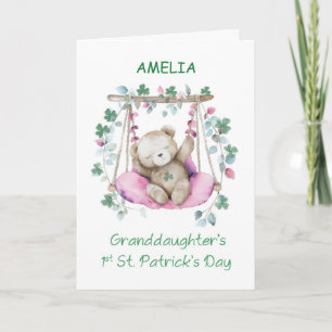 Tarjeta Abuela Primer Día De Patrones Dulce Oso