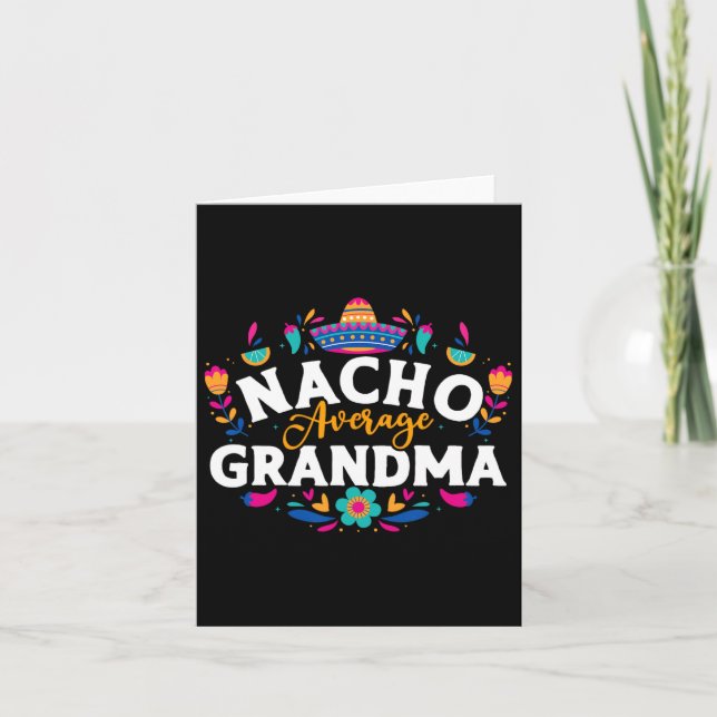 Tarjeta Abuela promedio nacho cinco de mayo mexicano Match (Anverso)