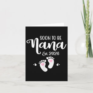 Tarjeta Abuela Pronto Est. 2026 Bebé Divertida Abuela 